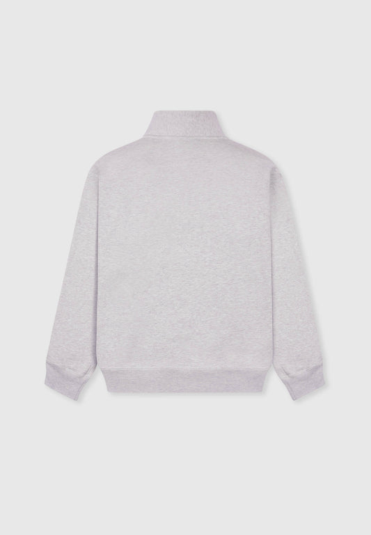 Plain Jane Slim Fit Quarter Zip Sweatshirt - Eggshell - 2 | Leuty