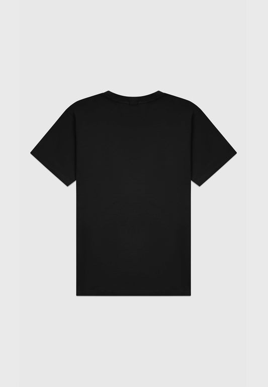 Beach Classic Fit T-Shirt - Denim Blue on Black - 2 | Leuty