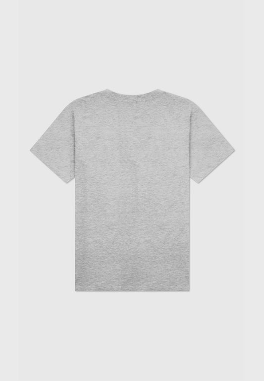 Beach Classic Fit T-Shirt - Denim Blue on Gray - 2 | Leuty