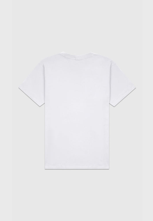 Beach Classic Fit T-Shirt - Denim Blue on White - 2 | Leuty