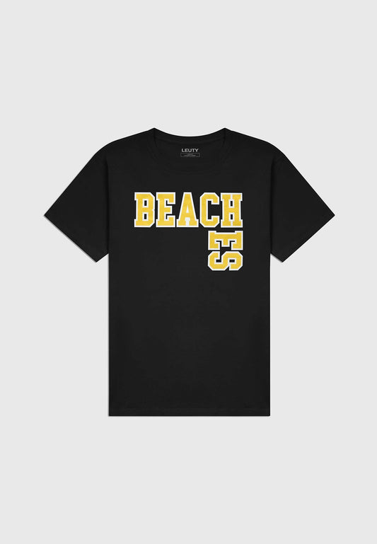 BEACHES CLASSIC FIT T-SHIRT GOLD ON BLACK